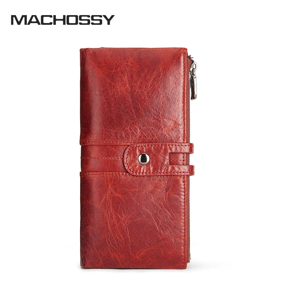 Women Wallets Genuine Leather Ladies Long Clutch Wallet Leather Card Holder Classic Female Purse Brand Wallet For Women