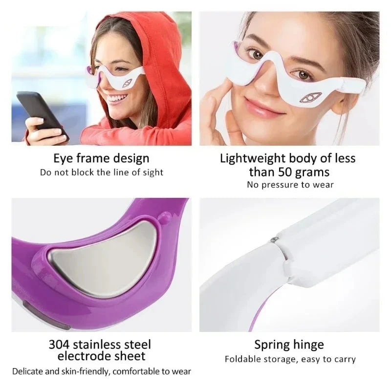 LED Micro Current Pulse Eye Massager