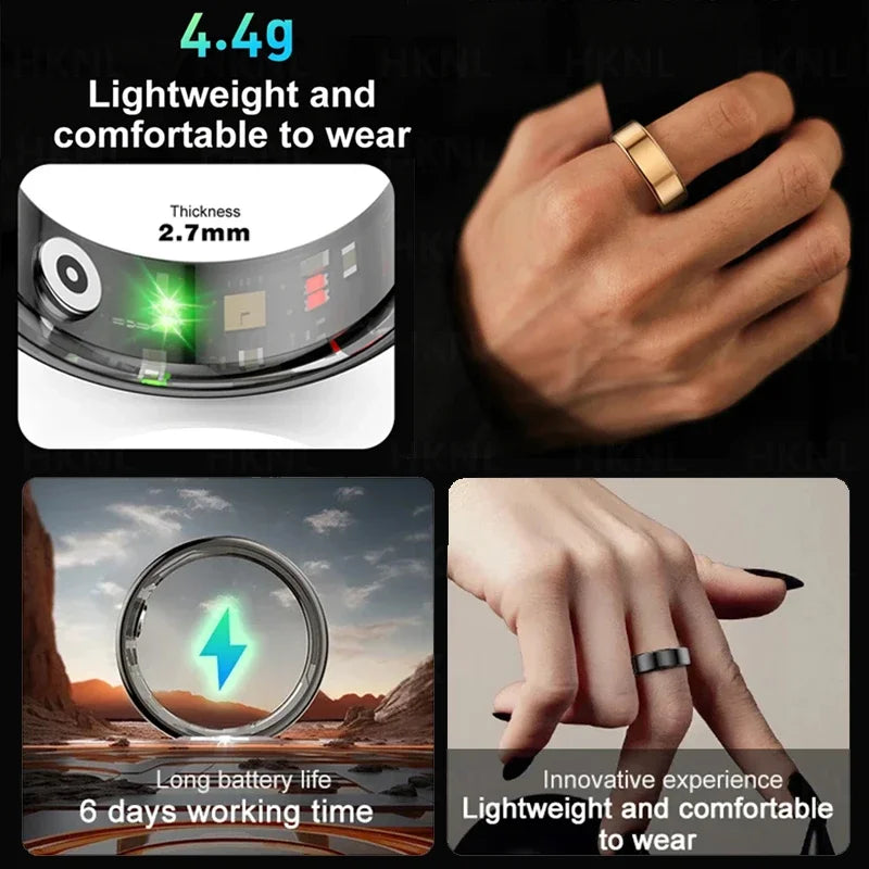 For HUAWEI XIAOMI Men Smart Ring Military Grade.