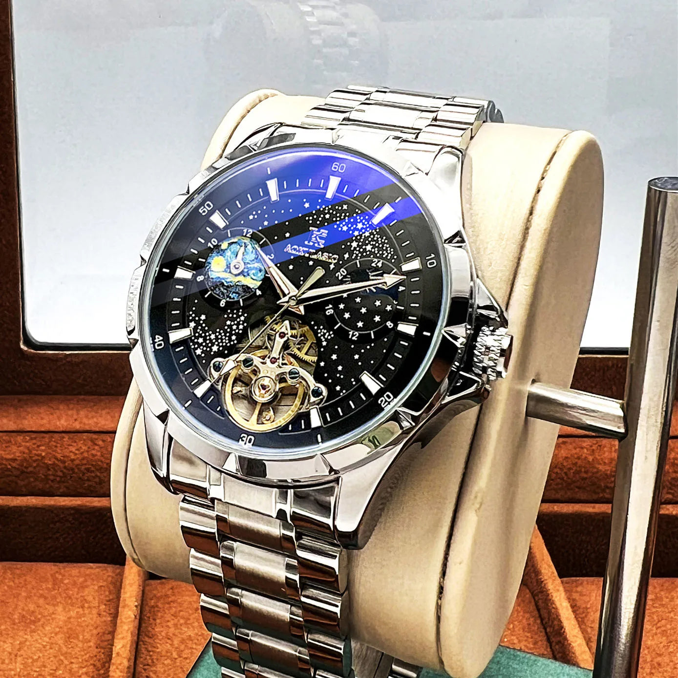 Brand Mechanical Watch Waterproof Automatic Luxury.