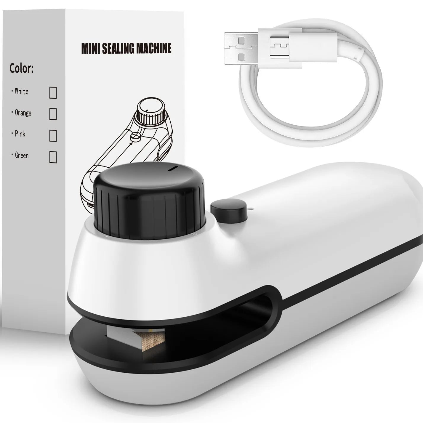 Portable Packaging Heat Sealer with Cable USB.