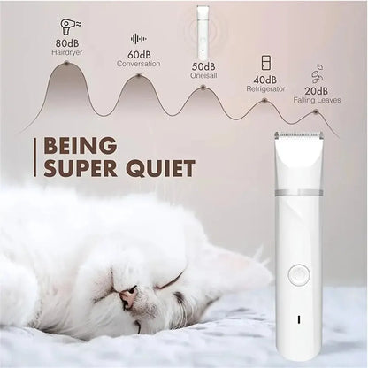 4 IN 1 Electric Pet Trimmer, Rechargeable Pet.