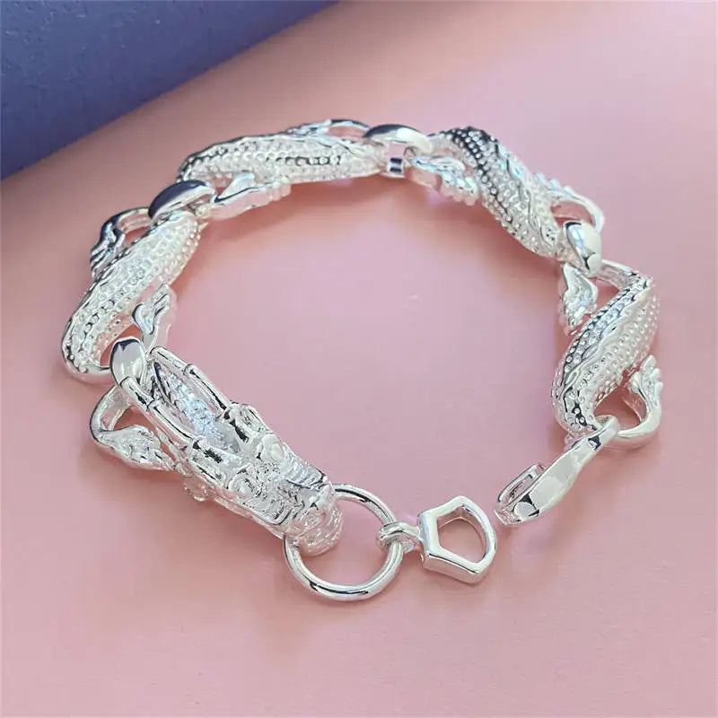 New Arrival 925 Sterling Silver Dragon Bracelet