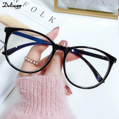 New Transparent Computer Glasses Frame Women Men Anti Blue Light Round Eyewear Blocking Glasses Optical Spectacle Eyeglass 2024