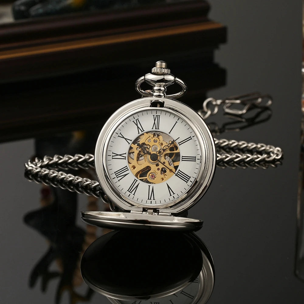 Hand Wind Mechanical Men's Pocket Watch