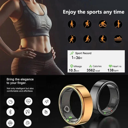 For HUAWEI XIAOMI Men Smart Ring Military Grade.