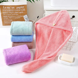 Women Hair Drying Hat Quick-Towel.