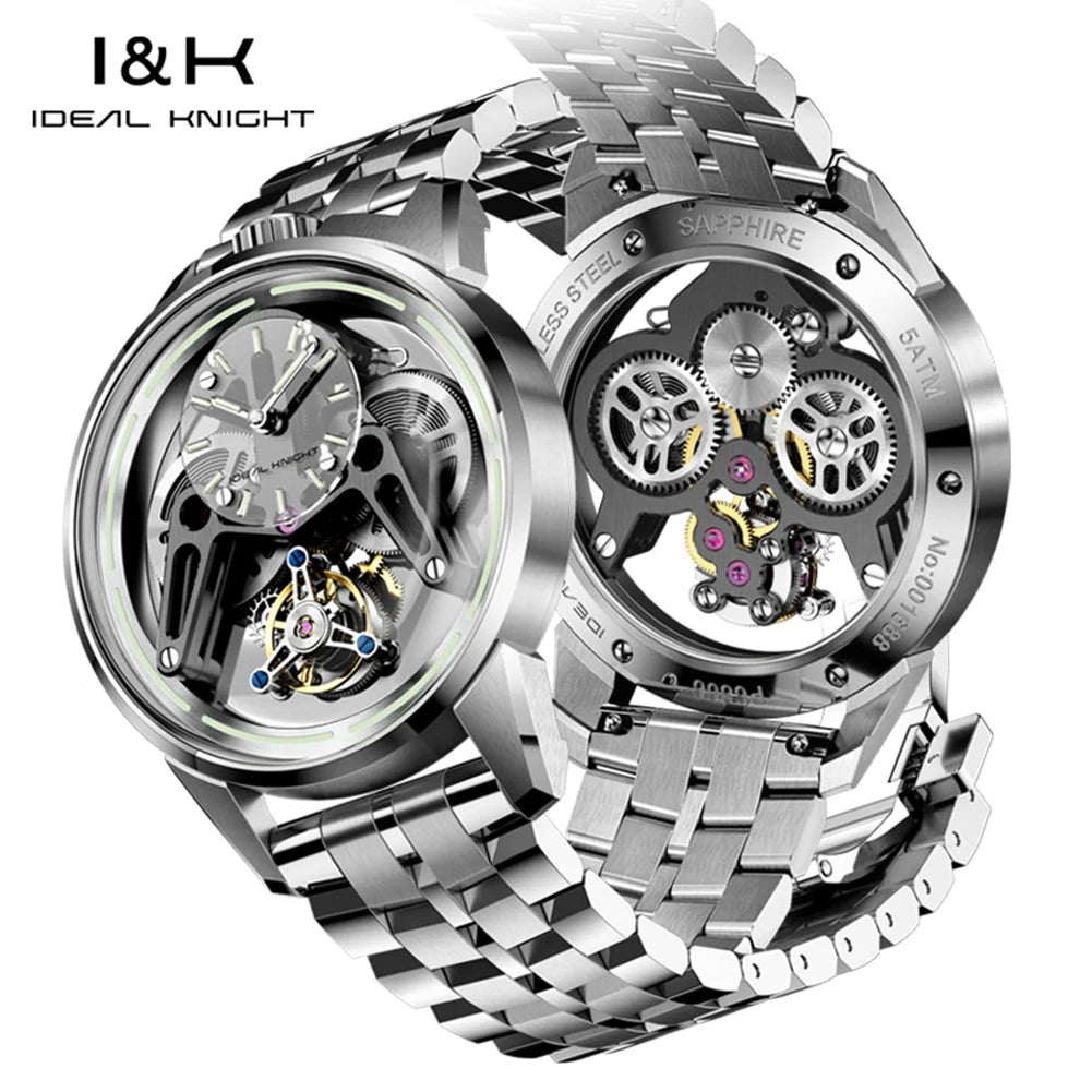 IDEAL KNIGHT Tourbillon Automatic Mechanical Watches for Men.