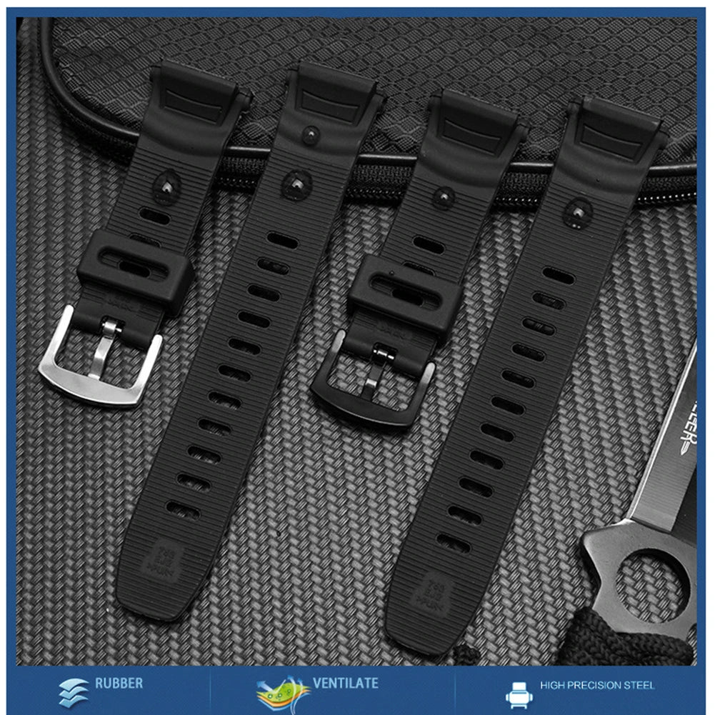 Resin Watch Strap For Casio G-Shock PRG130 PRG-130Y PRW1500 PRW-1500Y.