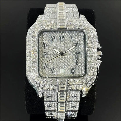 Luxury Quartz Watch For Men: Hip-Hop.