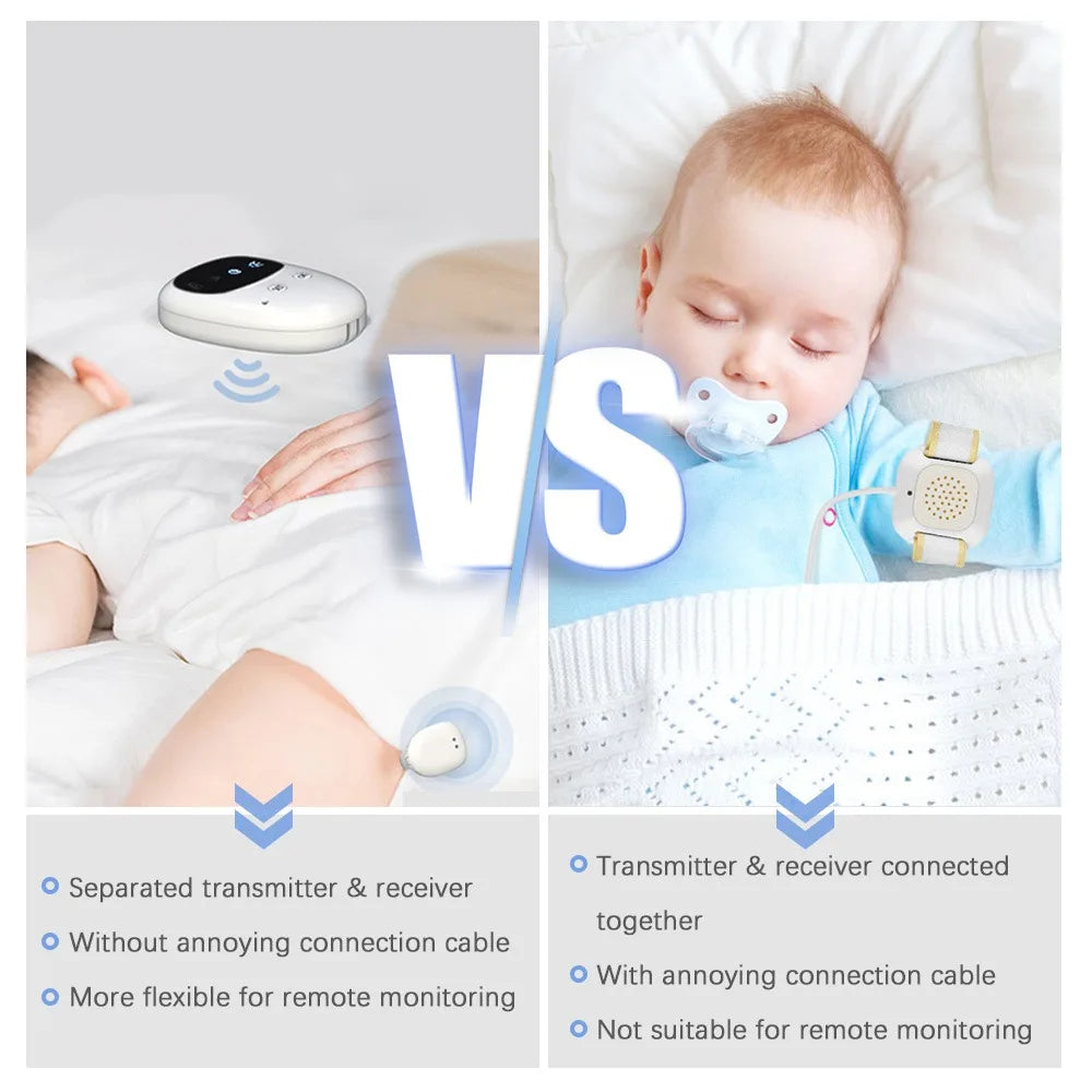 Wireless Bedwetting Alarm, Sensor Monitors with Separate