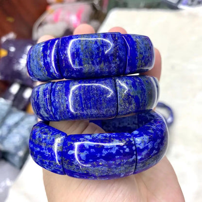 Lapis Lazuli Stone Beads Bracelet Natural Gemstone Jewelry Bangle For Men For Women For Gift Wholesale !