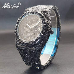 Black Quartz Watches For Men Special Trendy.