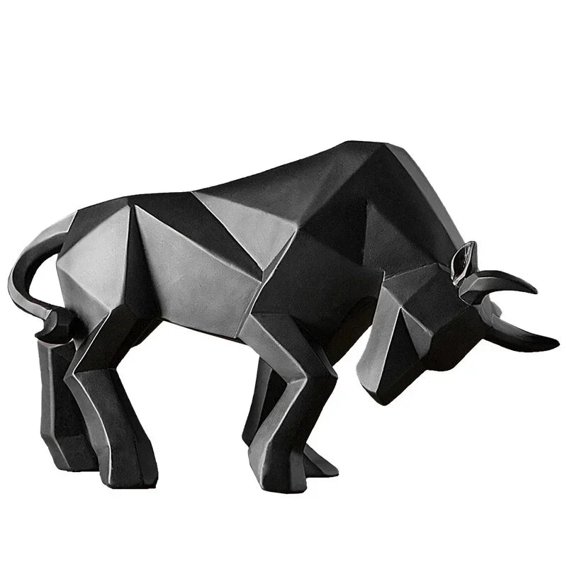 Nordic Resin Crafts Bull Large Sculpture.