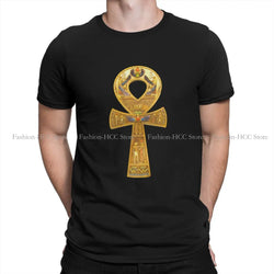 **Ancient Egypt Egyptian T-Shirt with Ankh Print.