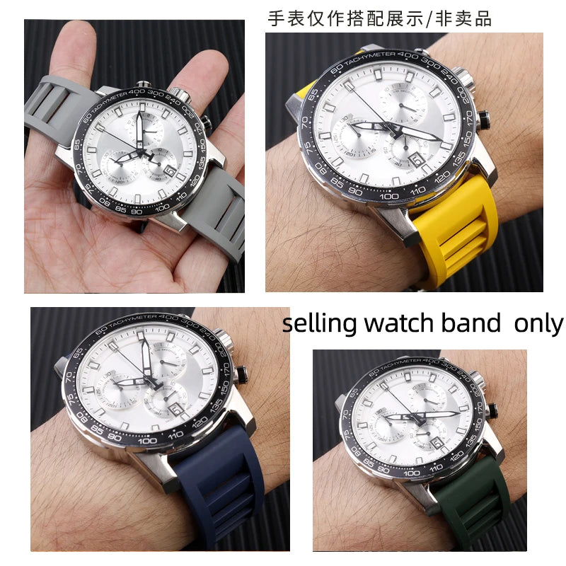 Quick release soft fluororubber Watchband 1853 Men