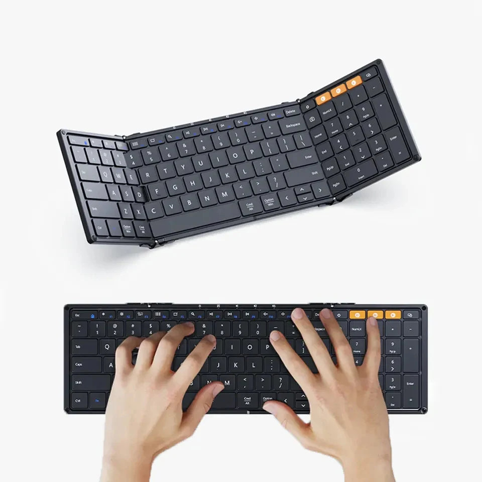 Folding Keyboards with Numeric Keypad Bluetooth Wireless.