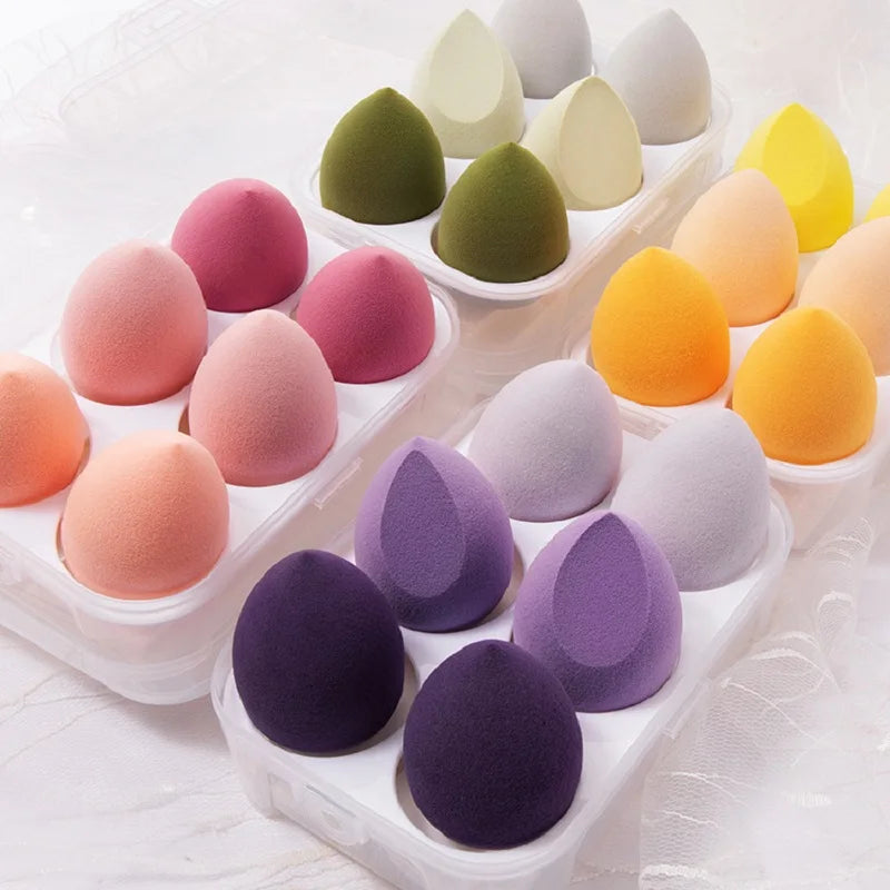 4pcs Makeup Sponge Blender Beauty Egg Cosmetic Puff Soft Foundation.