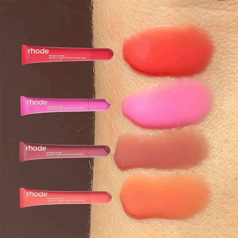 Brand 8 Colors Moisturizing Gloss Lip No Sticky Ribbon/peach Pit Color Sexy Lip Gloss Liquid Lipstick Original Last Lip Balm Hot