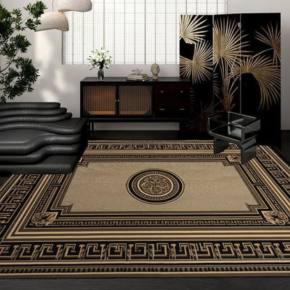 Retro European Style carpets for living room Geometric Light Luxury Rug Anti-slip Washable Home Decoration Floor Mat tapis salon