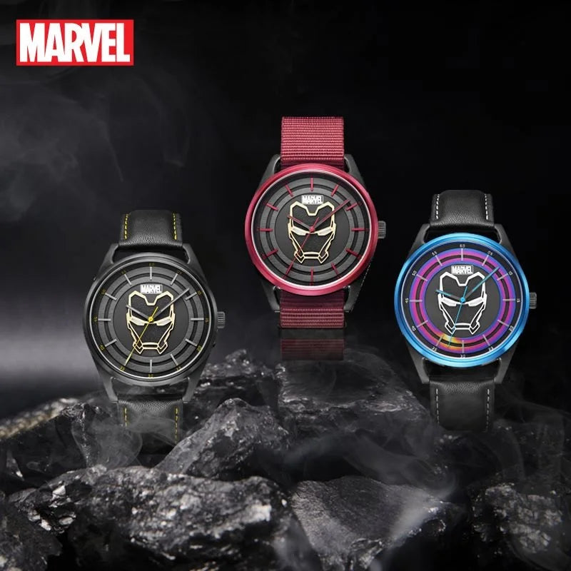 Disney Marvel Iron Man Stainless Steel Quartz Wristwatch.