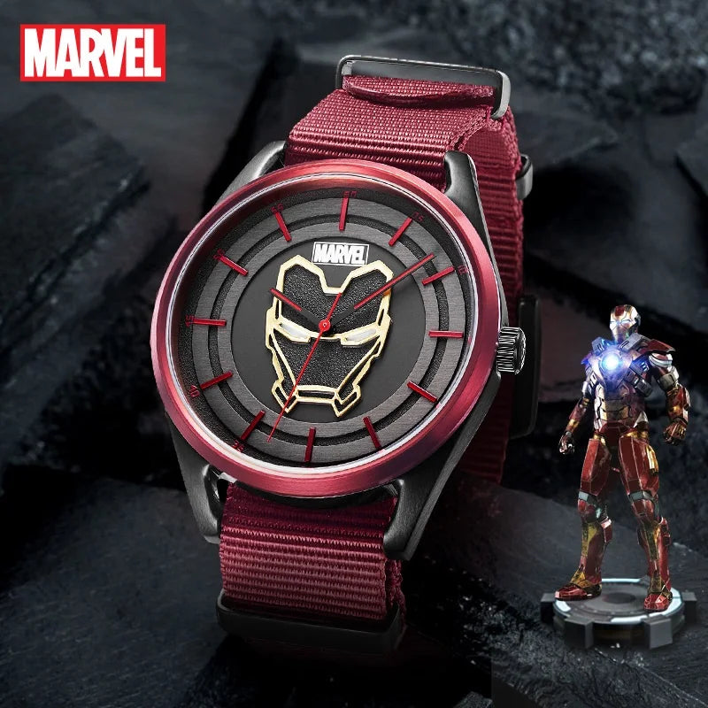 Disney Marvel Iron Man Stainless Steel Quartz Wristwatch.