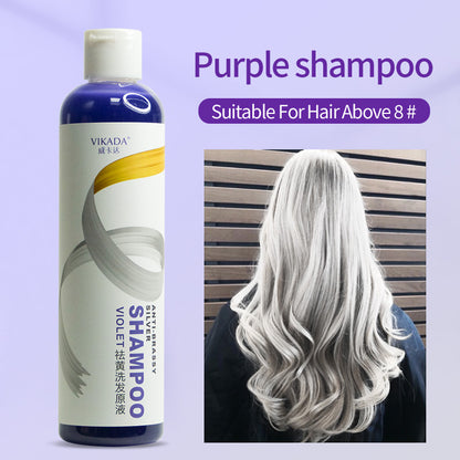 Purple Shampoo Linen Bleaching Hair Correction.