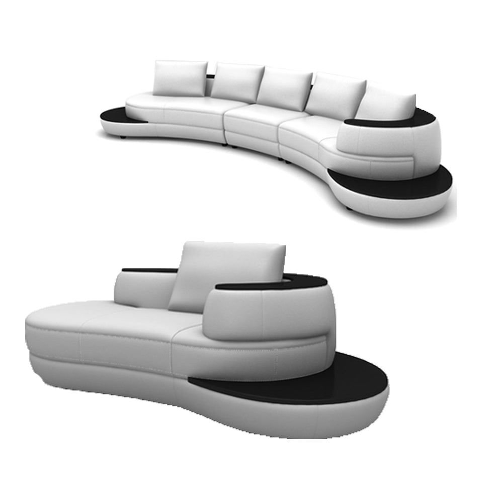 Modern Genuine Leather Sofa Living Room - Stylish Italian.