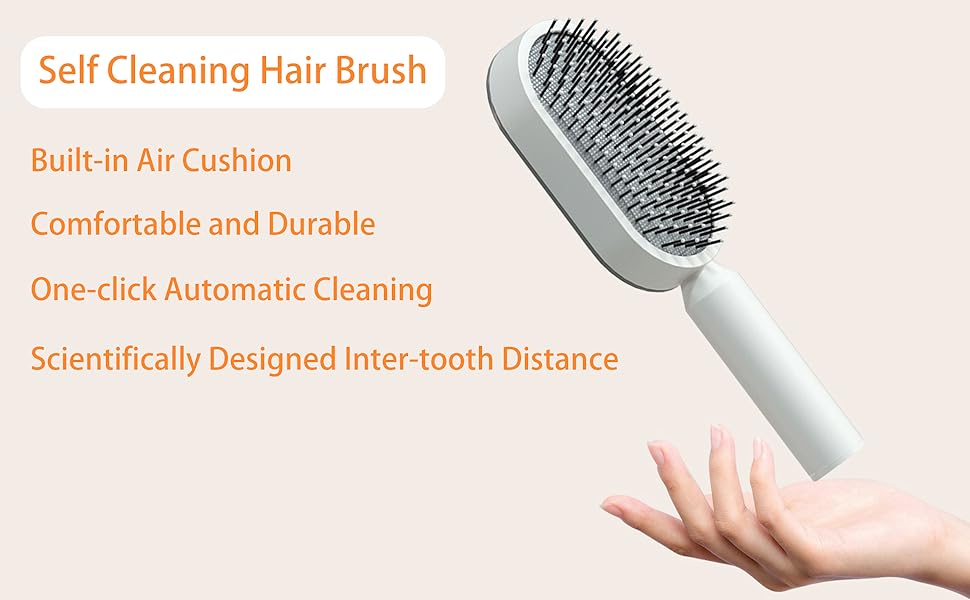 Self Cleaning Hair Brush, 3D Air Cushion.