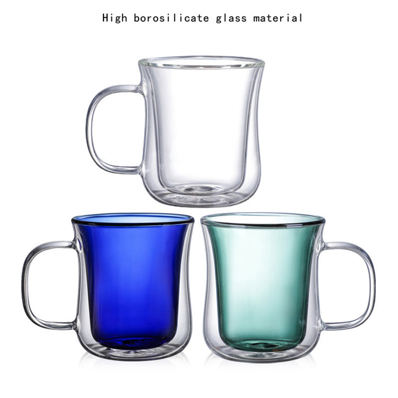 Double-Layer Insulation High Borosilicate Glass Coffee Cup