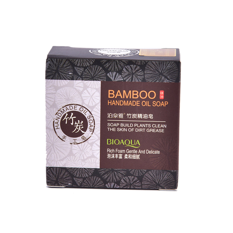 Natural Organic Essential Black Bamboo Oil Soap.