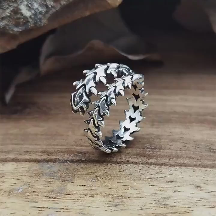 Vintage Punk Couple Ring Geometric Finger.