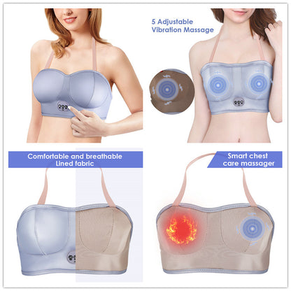 Breast Massage Bra Vibration Chest Massager Breast Enhancement Instrument